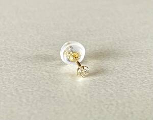 ダイヤモンドピアス 片耳 K18ピアス 0.05ct K18ダイヤモンド