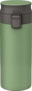 新品 送料無料 アスベル ASVEL 保温 保冷 350ml 水筒 ワンタッチ ステンレス パッキン一体 軽量 おしゃれ TLW350 アースカラー グリーン 緑