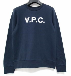 新品★A.P.C★アーペーセー★スウェット トレーナー★ネイビー★S★コットン100%