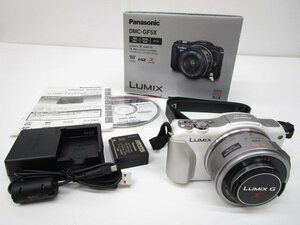 [即日発送]☆良品☆Panasonic　LUMIX　DMC-GF5XーW　ミラーレス　一眼カメラ　レンズキット　ホワイト　白　動作OK　361