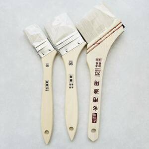 【即決価格】【送料無料】 塗料用 ハケ 3点セット 新品 水性、油性兼用 DIY