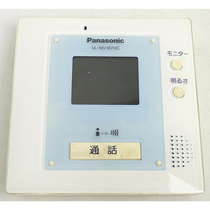 【中古】Panasonic カラーテレビドアホン カラーモニター親機 VL-MV187HC 本体のみ 本体いたみ [管理:1150025719]