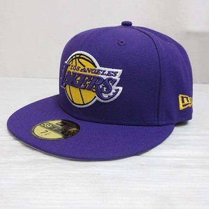 未使用品 ニューエラ NEW ERA 59FIFTY 5950 NBA ロサンゼルス レイカーズ キャップ 帽子 7 1/4 57.7cm 紫 パープル 正規品 メンズ