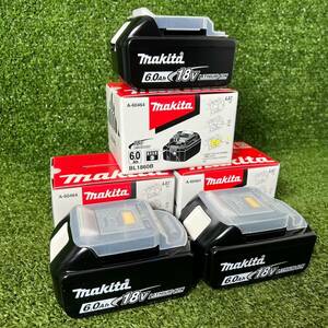 ★未使用３個セット マキタ makita リチウムイオンバッテリ BL1860B 18v 6.0Ah 純正 バッテリ 急速充電 領収OK　ｈ517-7