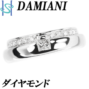 ダミアーニ プリンセスカット ダイヤモンド K18 ホワイトゴールド 2連風 DAMIANI 送料無料 美品 中古 SH95320