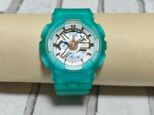 CASIO　カシオ　BABY-G ベビージー シーグラス カラーズ BA-110SC-2AJF バックライト写真あり