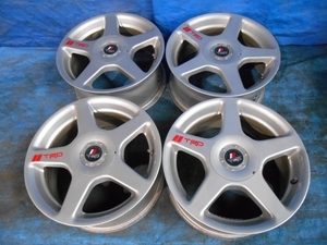 メーカー不明 TRDセンターキャップ ステッカー有り 16×7JJ +48 5H-100/5H-114.3PCD 10穴マルチ ノア/ヴォクシー などに　Ｔ-1013-1150