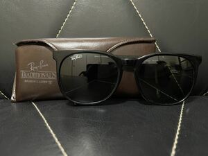 極美品 Ray-Ban TRADITIONALS CLIFORD レイバン サングラス ボストン メガネ アイウェア 遮光 ブラック ワンポイントロゴ ビンテージ 