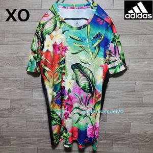 adidas running アディダス ランニング RUN FLORAL オウン ザ ラン フローラル 花柄 総柄 メンズ ウェア 半袖 Tシャツ XO (2XL) ボタニカル