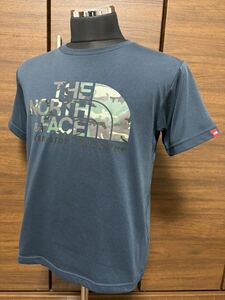 THE NORTH FACE(ザ・ノースフェイス） S/S CAMOUFLAGE LOGO TEE（カモフラージュロゴティー） NT31622 ネイビー M 人気シリーズ！GOLDWIN