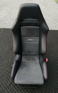 SUBARU インプレッサ WRX STI R205 スバル純正レカロシート レッドステッチ 運転席 限定車専用 希少 美品 GVB GRB GVF GRF