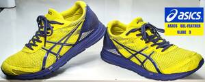 【美品・USED/超軽量250g/γ-GEL＆SpEVA＆AHAR PLUS＆ARCCHSUSTAIN】ASICS　GELFEATHER　GLIDE　3　ランニングシューズ　サイズ＝27.0ｃｍ