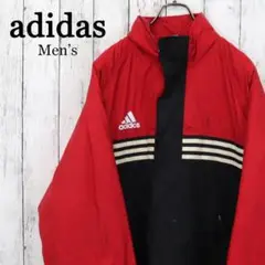 adidas　アディダス　背中ロゴプリント　バイカラー　中綿　ナイロンジャケット