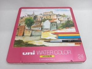 三菱鉛筆 uni ウォーターカラー 水彩色鉛筆 24色セット(ゆ19-17-05)