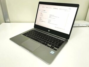 【UEFI起動確認済み／中古】HP EliteBook Folio G1 (Core m5-6Y54, RAM 8GB, SSD 無し) ★本体＋ACアダプタ●デント１か所あり