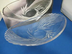 SOGAガラス　オーバルプレート　ガラス皿 食器 LAUREL LEAF A37733X サラダボウル(曽我/ソガ) #1501
