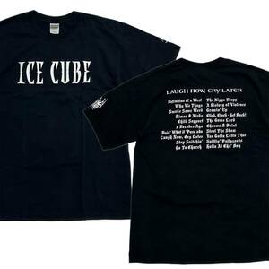 希少 ヒップホップ【ビンテージ 2006 アイス・キューブ ICE CUBE LAUGH NOW, CRY LATER Tシャツ 黒 L】アメリカ USA ラップ RAPTEES