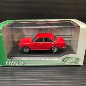 エブロ NISSAN BLUEBIRD SSS レッド　1/43