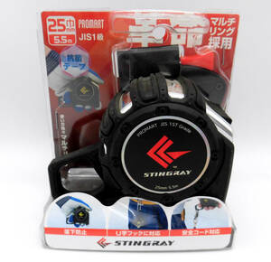 未使用 原度器 PROMART プロマート SR2555H STINGRAY スティグレイ MAG 幅25mm 長さ5.5m コンベックス メジャー