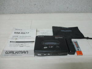 SONY ソニー WALKMAN ウォークマン WM-RX77 ポータブルカセット レコーダー ジャンク