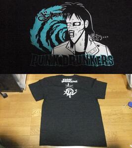 送料無料 未使用 賭博黙示録 カイジ ざわざわ コラボ Tシャツ M 黒 パンクドランカーズ punkdrunkers 賭け ギャンブル アニメ 漫画 映画