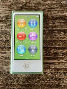 ★Apple iPod nano 第7世代 16GB グリーンMD478J/A 中古★