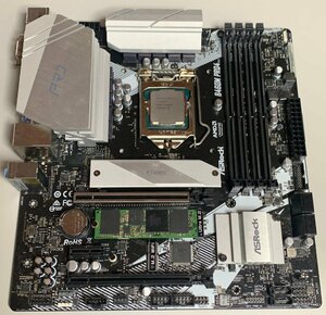 【中古/簡易確認】ASRock B460M Pro4 Core i3-10105F 128GB M.2 SATA SSD 元箱付属 / LGA1200 MicroATX