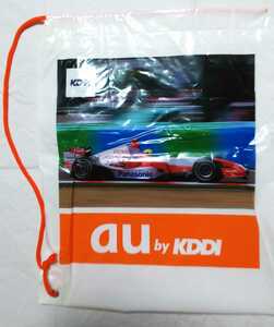 F1 日本GP TOYOTA トヨタ ビニールバッグ約44.5×36cm 当時物 au KDDI Panasonic Intel DENSO