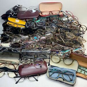 まとめ売り 大量 眼鏡 メガネ サングラス フレーム 老眼鏡　ZEROGRA・RODENSTOCK・TRUSSARDI・LANCEL 等 色々 まとめて ジャンク扱い 9kg