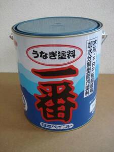 送料無料 日本ペイント うなぎ一番 青 4kg 4缶セット ブルー うなぎ塗料一番 船底塗料 即日発送も