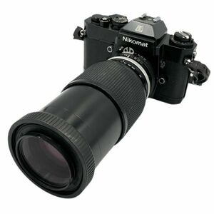 仙11＆53 Nikon Nikomat EL ニコン ニコンマート ブラックボディ/Zoom-NIKKOR 80~200mm 1:435 レンズ 望遠レンズ ズームレンズ