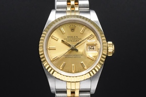 箱付 ROLEX DATE JUST 18K × SS Ref：69173 ロレックス デイトジャスト コンビ レディース T SWISS MADE T 1986年製 ■23901