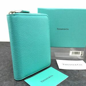 ☆送料無料☆ 未使用品 TIFFANY & Co. コンパクトウォレット ティファニーブルー 箱付き 146