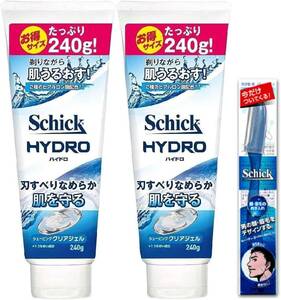 Schick(シック) ハイドロ シェービングジェル カミソリ 髭剃り ひげそり シェービング かみそり セット 240グラム (