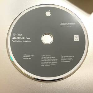 13-inch MacBook pro用 (2011)Appllications Install DVD AHT version 3A210 Disc version 1.0 1枚