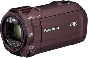 パナソニック 4K ビデオカメラ VX992M 64GB 光学20倍ズーム カカオブラウン(中古品)