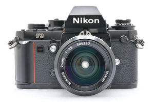Nikon F3 196万台 + AI NIKKOR 24mm F2.8 ニコン MF一眼レフ 広角レンズ セット