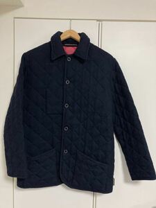 Traditional Weatherwear／トラディショナル ウェザーウェアのキルティングジャケット　40サイズ　ネイビー　紺　送料無料
