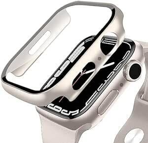 【2枚セット】ANYOI 対応 Apple Watch ケース 45mm 保護 ケース アップルウォッチ カバー ガラスフィル