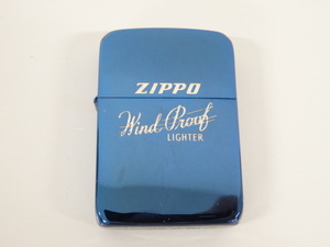美品 2002年製 ZIPPO ジッポ 1941 REPLICA レプリカ Wind Proof LIGHTER 4バレル ブルーチタン 青 オイル ライター USA