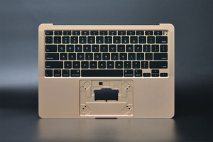 当日発送 MacBook Air Retina 13 2020 A2179 ゴールド Touch ID US キーボード パームレスト 中古品 1-701-2 トップケース