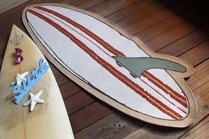 サーフボード型ロングマット SURF BOARD LONG MAT サーフ雑貨/インテリアマット/サーフィン