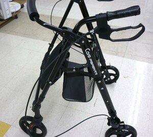 桐生店【直接引取 or 家財便 中古品】k4-34 シルバーカー アルミ製四輪手押し車 取扱説明書付き CP-1004D