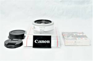★実用美品★ キャノン Canon 単焦点レンズ EF 40mm F2.8 STM ホワイト ■ Y-31MR24-1782