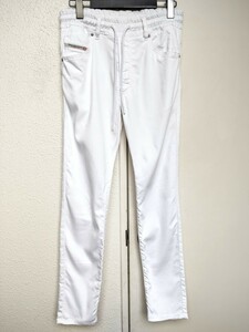 美品☆DIESEL☆ディーゼル/「D-KROOLEY JOGG」/ ジョグデニム パンツ/スウェット/0684U/size:28 /定価:49,500円/ホワイト/メンズ