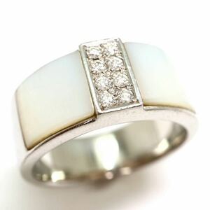 TASAKI(田崎真珠)《Pt900 天然ダイヤモンドリング》M 約13.3g 約15.5号 0.10ct diamond ring ジュエリー jewelry 指輪 EF5/EG0