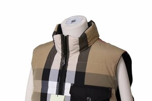 バーバリー メンズ リバーシブルダウンベスト ベージュ/ブラック サイズL BURBERRY DOWN JK 8064288 beige/black