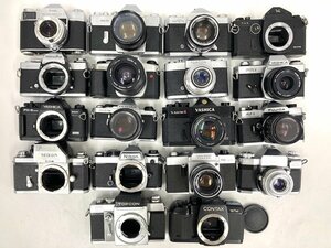 【同梱不可】一眼レフ18点まとめ ジャンク NIKON CONTAXなど フィルムカメラ 20789658 【同梱不可】