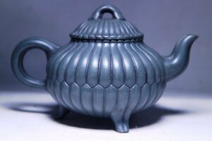 宜興窯 紫砂茶壺 在銘 煎茶道具 王寅春