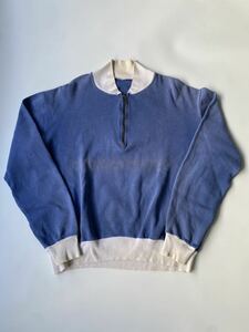 40s 50s 2トーン ハーフZIP スウェット ヴィンスウェ 後付け ハーフジップ 60s ビンテージ vintage Champion ランタグ リバース